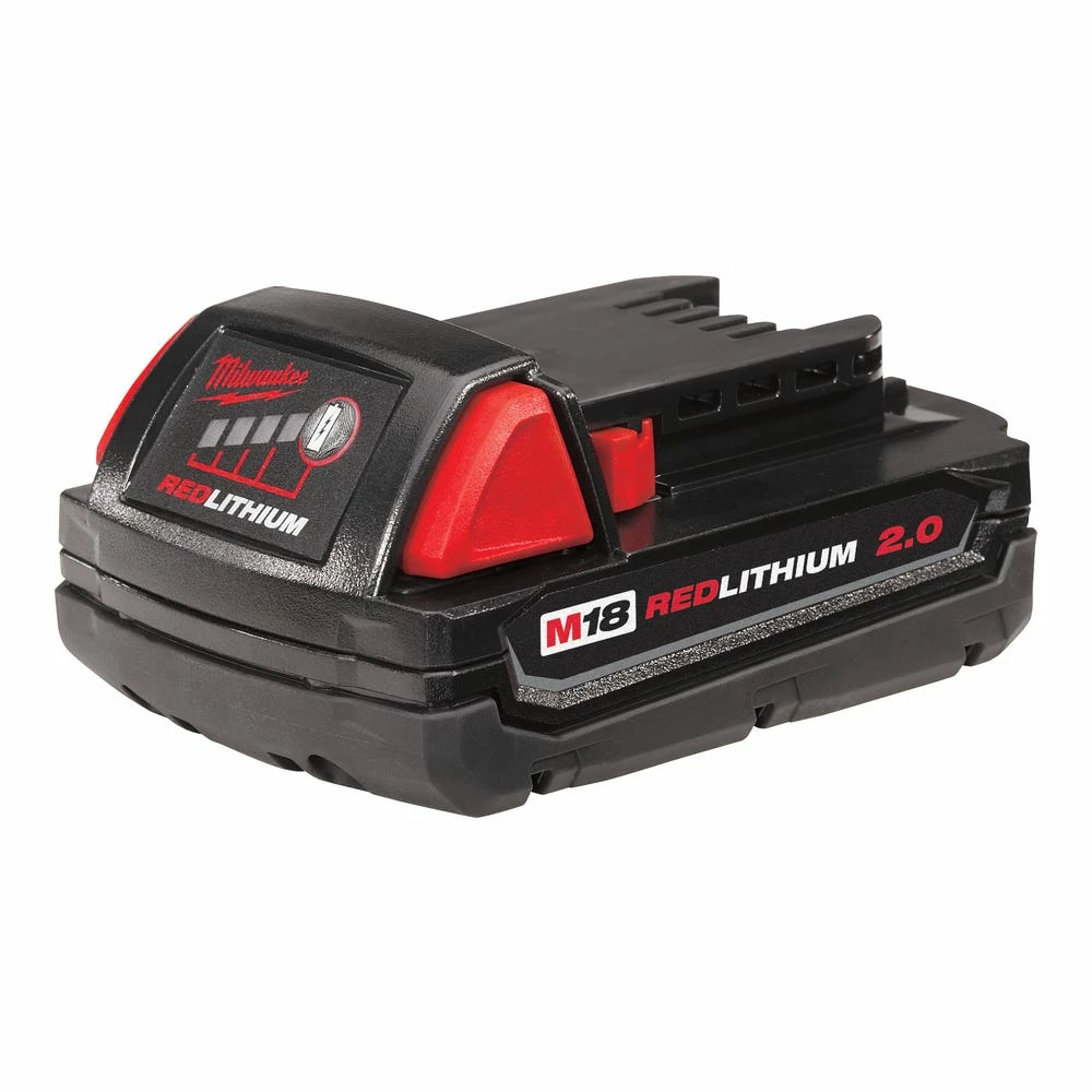 Milwaukee M18 18-Volt 2.0 AH Lithium-Ion Compact Battery - 48-11-1820 - Batteries & Chargers - Image 2