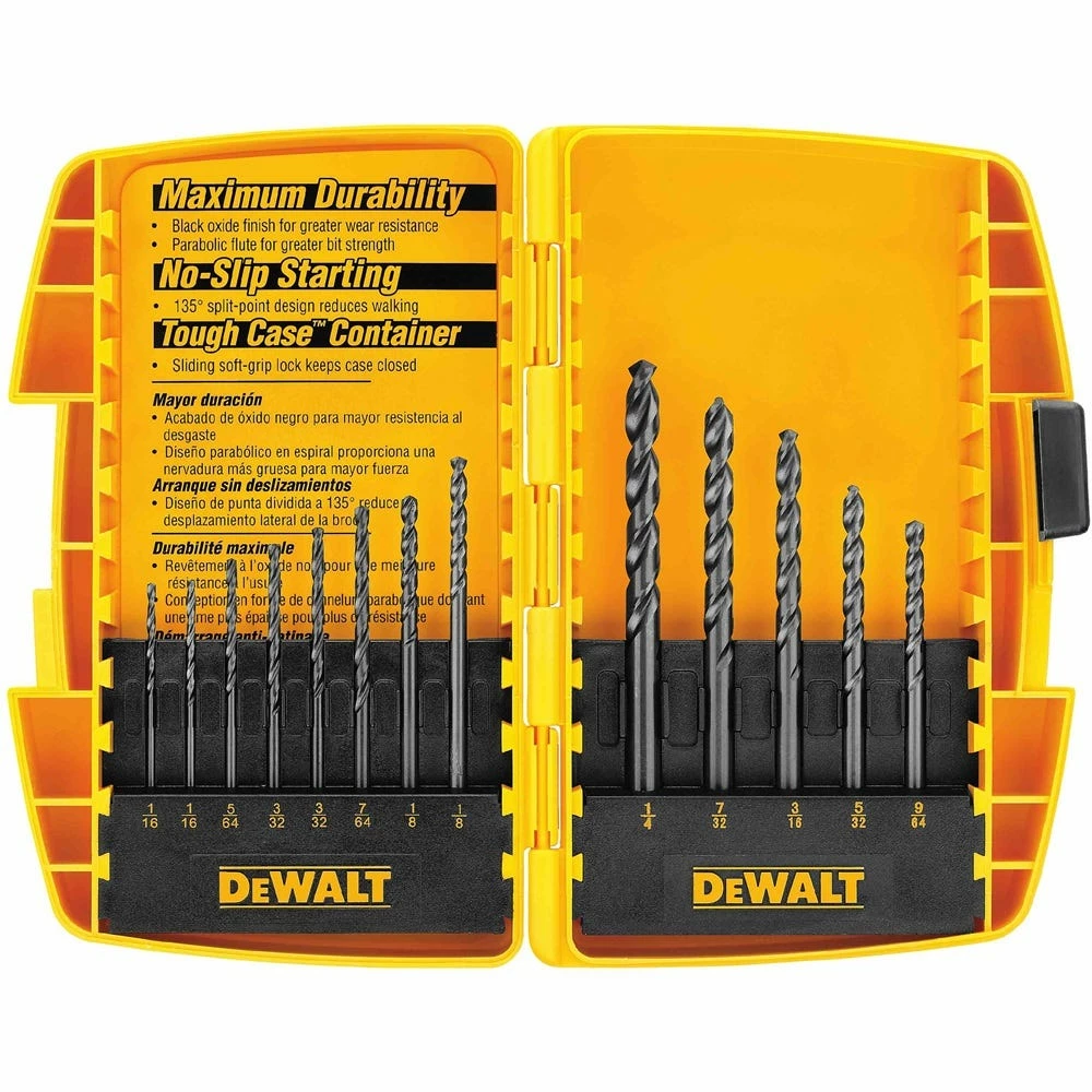 DeWalt 13-Piece Black Oxide Drill Bit Set DW1163 - Replacement Parts & Accessories - Image 2