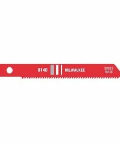 Milwaukee 2-3/4 Inch 24 TPI High Speed Steel Jig Saw Blade 5 Pack 48-42-0140 - Jig Saw Blades