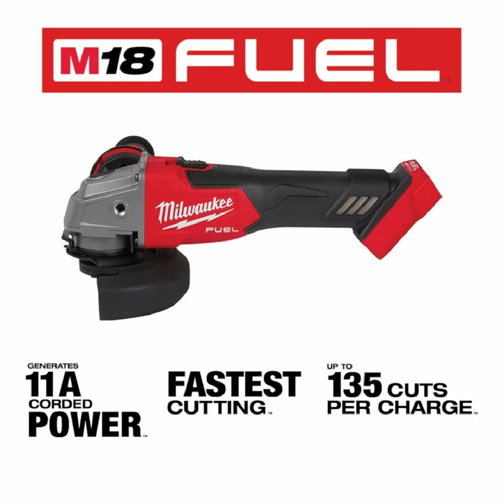 Milwaukee M18 FUELâ„¢ 4-1/2" / 5" Grinder Paddle Switch, No Lock - 2880-20 - Grinders, Polishers & Sanders - Image 4