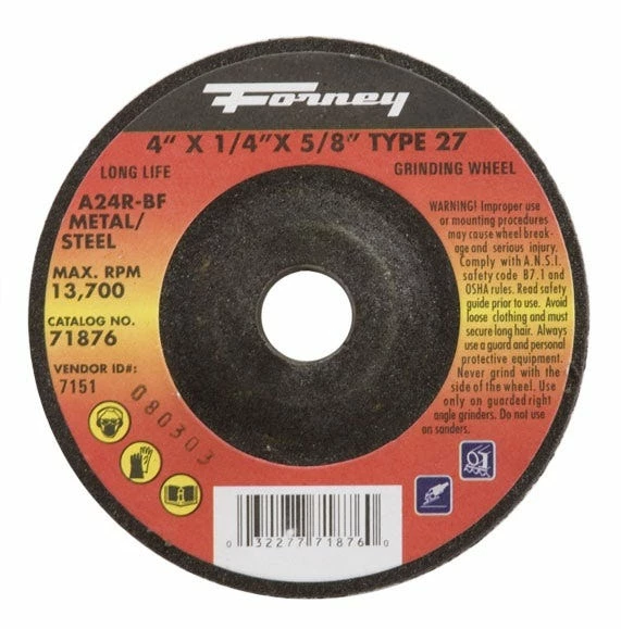 Forney Wheel Abrasive Cut Off 4 inch 71876 - Replacement Parts & Accessories