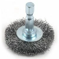 Forney Wire End Brush 1 inch x 1/4 inch Shank Fine - Replacement Parts & Accessories