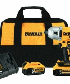 DeWalt 20V MAX* XR® Lithium Ion 1/2" Cordless Impact Wrench Kit with Detent Anvil DCF899P2 - Impact Wrenches