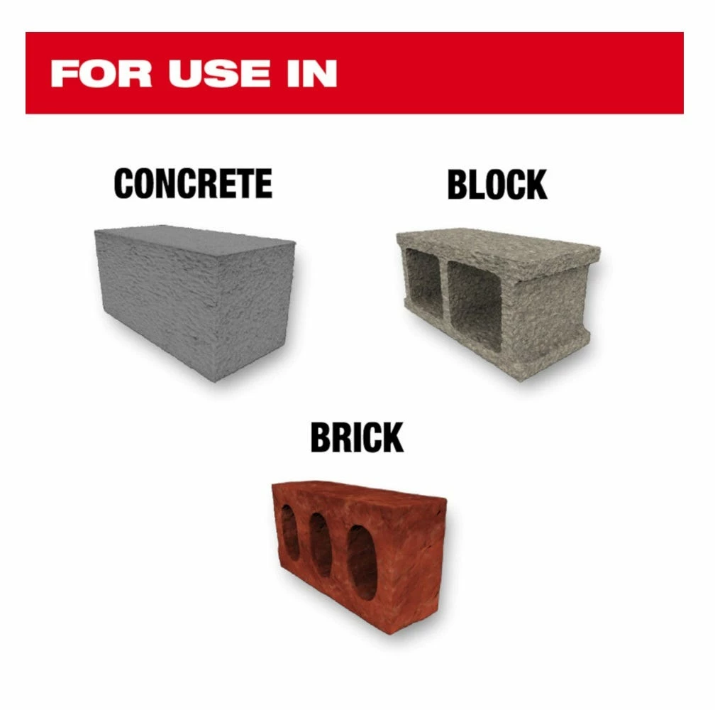 Milwaukee® 1/8" x 2" x 3-1/2" Shockwave™ Carbide Hammer Drill Bit - 48-20-9000 - Power Tool Accessories - Image 5