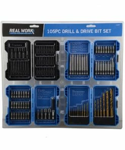 Real Work 105 Piece Drill & Drive Bit Set - 66487 - Drills & Drivers