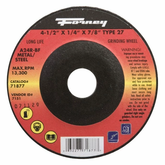 Forney Wheel Grinding 4 1/2 inch Type 27 71877 - Replacement Parts & Accessories - Image 2