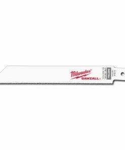 Milwaukee 6" 18 TPI Medium Metal Cutting Sawzall Reciprocating Saw Blades, 5 Pack - 48-00-5184 - Sawzall Blades