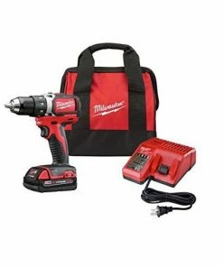 Milwaukee M18 18 Volt 1/2" Compact Brushless Drill/Driver Starter Kit - 2801-21P - Other