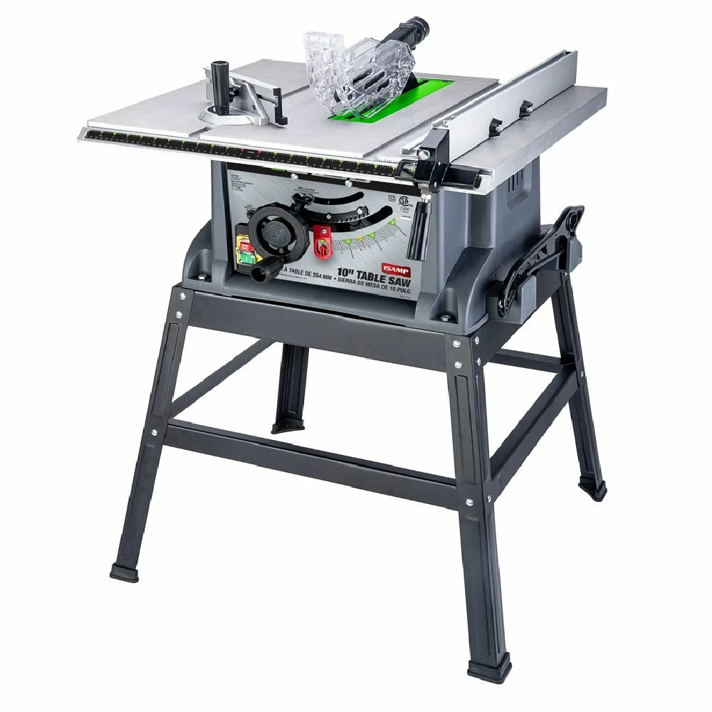 Genesis 10" 15 Amp Table Saw with Stand - GTS10SC - Bandsaws