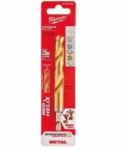 Milwaukee 1/2" Titanium Shockwave Drill Bit - 48-89-4629 - Drill Bits