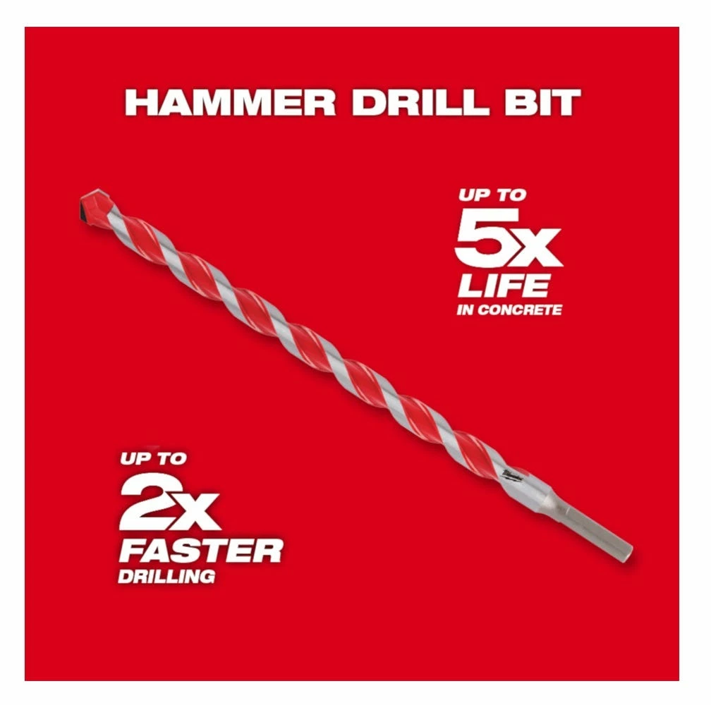 Milwaukee® 3/4" x 4" x 6" Carbide Hammer Drill Bit - 48-20-9045 - Power Tool Accessories - Image 5
