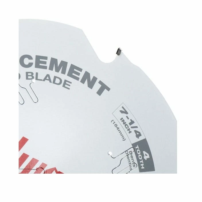 Milwaukee 7-1/4 Inch PCD/Fiber Cement Circular Saw Blade 48-40-7000 - Circular Saw Blades - Image 2