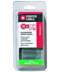 Porter Cable Nails Finish 1.25 inch 16 Gallon lon 1000 Pack PFN16125-1 - Nailers