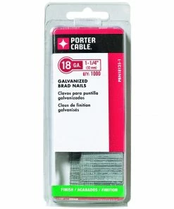 Porter Cable Air Nails 1 1/4 inch Brad 18 Gallon lon 1000 Pack PBN18125-1 - Nailers & Staplers