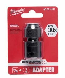 Milwaukee Shockwave 1/4" Hex Adapter 3/8" - 48-03-4405 - Replacement Parts & Accessories
