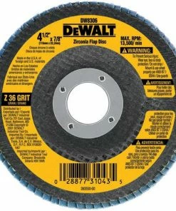 DeWalt 4 1/2" x 7/8" 80G Type 29hp Flap Disc DW8309 - Replacement Parts & Accessories