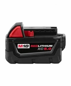 Milwaukee M18 RedLithium XC 5.0 AH Extended Capacity Battery - 48-11-1850 - Batteries & Chargers
