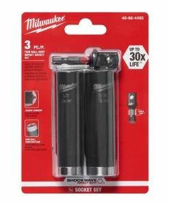 Milwaukee Shockwave Impact Duty 1/2 Inch Socket Set 3-Pack 49-66-4485 - Socket Sets