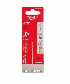 Milwaukee 1/16" Cobalt Red Helix Twist Drill Bit - 48-89-2301 - Drill Bits