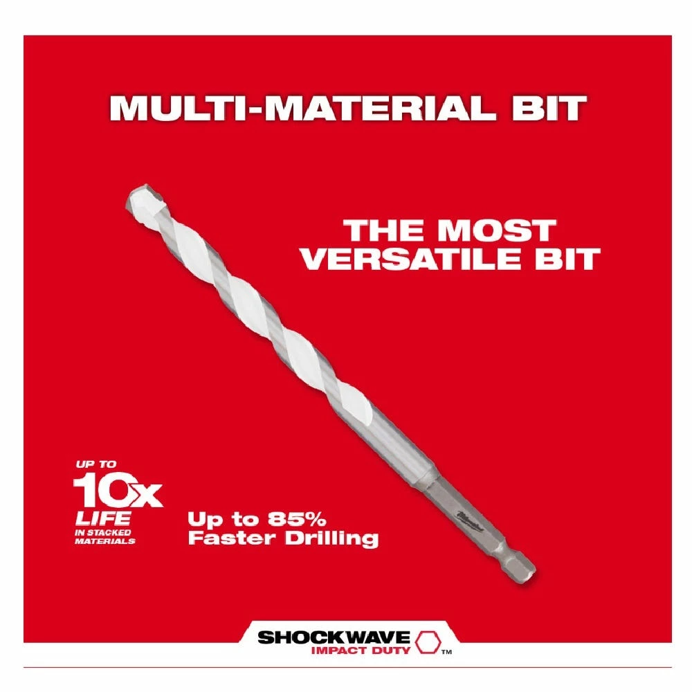 Milwaukee 5/32" Shockwave™ Carbide Multi-Material Drill Bit - 48-20-8882 - Power Tool Accessories - Image 6