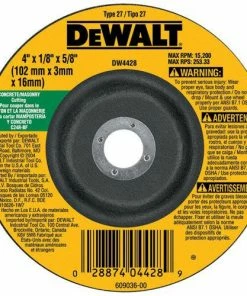 DeWalt 4" x 1/4" x 5/8" Masonry Grinding Wheel DW4429 - Replacement Parts & Accessories